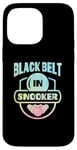 Coque pour iPhone 14 Pro Max Queue de billard avec ceinture noire