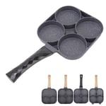 4 Hole Frying Pan Non Stick Heat Resisting Omelet Pan For Pancakes Burgers