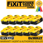 DEWALT 10 x DCB184 18V XR 5.0AH Battery Lithium Ion BRAND NEW Li-Ion Genuine