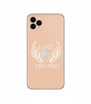 Coque Iphone 11 PRO MAX love dreams ailes blanc transparente