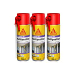 Lot de 3 mousses polyuréthane Sika Sika Boom 151 Multiposition - 500 ml