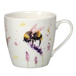 Country Life Bumble Bees 350ml Fine China Mug Coffee Tea Cup Watercolour Design