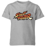 Street Fighter Logo Kids' T-Shirt - Grey - 3-4 Years