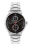 Ted Baker Mens Watch with Black Dial and Silver Bracelet BKPBXF009