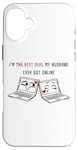 iPhone 16 Plus Laptops in Love: Online Couples Valentine Soulmates Women's Case