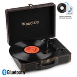 Briefcase Record Player with Bluetooth Output, Speakers and USB - RP116DW Wood