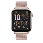 Ice-Watch - ICE smart 3.0 Rose gold Milanese 1.78 AMOLED GPS - Montre connectée rectangulaire rose-gold pour femme avec bracelet en metal - 024304 (1.78 pouces)