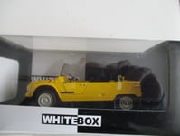 MINIATURE WHITEBOX 1/24 CITROEN MEHARI  JAUNE DECAPOTEE