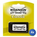 4x Wilkinson Lames de Rasoir Classic 5 Pièces Une Confection