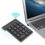 Mini Wireless Digital Keyboard USB 2.4GHz 18 Key talouskirjanpitonäppäimistö PC/DesktopBlack