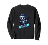 Board Ninja Snowboard Ninja Snow Rider Snowboarding Sweatshirt