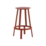 HAY - Revolver Bar Stool Low - Red - Barstolar - Leon Ransmeier - Röd - Metall