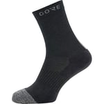 GORE WEAR M Thermo Chaussettes mi-hautes Chaussettes mi-hautes black/graphite grey FR: 3XL (Taille Fabricant: 44-46)