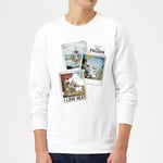 Sweat Homme La Reine des Neiges - Polaroid Olaf - Blanc - S - Blanc