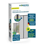 HOBERG Rideau anti-insectes & anti-pollen | Moustiquaire de porte avec bandes magnétiques XXL | Pour porte de balcon | Moustiquaire anti-pollen - idéale aussi comme rideau anti-mouches | 90 x 210 cm