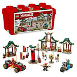 LEGO Ninjago 71787 La Boîte de Briques Créatives Ninja, pour Construire Un Parcours d'obstacles, Une Voiture Ninja, Une Moto et 6 Minifigurines, Jouet Enfants 5 Ans