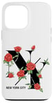 iPhone 13 Pro Max Floral New York City Graphic Tee Shirts, Cool New York City Case