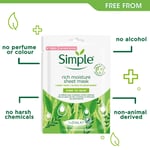 10x Simple Kind to Skin Rich Moisture Sheet Mask with Botanical Extracts