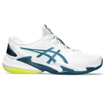 ASICS Homme Court FF 3 Clay Sneaker, White Gris Blue, 45 EU