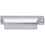 Hoppe - Poignée porte-fenêtre aileron profilée 430 L.90 mm - Alu anodisé argent F1 - 517077