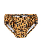 Mini Rodini Leopard Baby UV-Badbyxor Beige