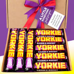 YORKIE RAISIN & BISCUIT Chocolate Bar Gift Box | Personalised Hamper | Christmas