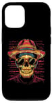 Coque pour iPhone 12/12 Pro Sugar Skull Day Dead Squelette Halloween T-shirt graphique