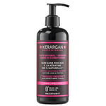 Kerargan - Soin Quotidiens Ultra Réparateur Sans Rinçage à la Kératine pour Cheveux Stressés - Protection et Brillance - Aloe Vera, Huile d'Argan - Sans Sulfate, OGM, Huile Minérale - 350ml