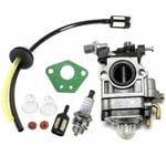 Carburateur C1Q-S97 avec Filtre à Air Tuyau dEssence pour Débroussailleuse STIHL FS38 FS45 FS46 FS55 KM55 HL45 FS45L FS45C FS46C