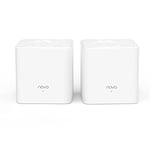 Tenda Système WiFi Mesh Bi-Bande AC1200 MW3(2-Pack) pour Toute la Maison (Routeur & Répéteur Wi-FI Remplacement), Couverture WiFi de 200m², Contrôle Parental, Fonctionne avec Toutes Les Box Internet