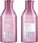 Redken Volume Injection Shampoo 300Ml & Conditioner 300Ml Duo New