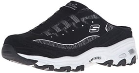 Skechers Women's D'Lites Resilient Fashion Sneaker, Black/White, 8 UK