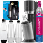 Soda Maker SodaStream Duo Titan 2 bottles, Quick cartridge, 2 Glass Carafe