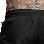 (Black M)Men Gym Shorts Sweat Absorbing Quick Dry Workout Shorts With Side GF