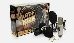 RØDE NT2A Studio Pack Rode SM6 Shock Mount Pop Filter Dust Cover 7dBA Wired 860g