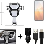 Car holder air vent mount for Vivo Y100t cell phone mount