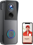 XTU Wireless Wifi Video Doorbell Camera, 2K HD Smart Video Door Bell with Camera