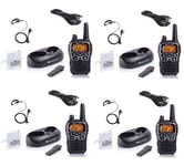 2 PAIRES DE TALKIE-WALKIE MIDLAND XT70 + CHARGEURS + ÉCOUTEURS