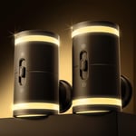 LED Night Lights 2 Pack Modern Night Light Plug in Wall with Dusk to Dawn Sensor