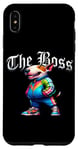 Coque pour iPhone XS Max Veste cool Bull Terrier Dog The Boss Cool pour chien, maman et papa