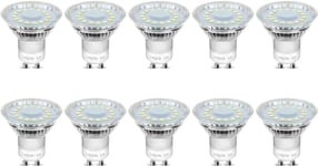 Lepro Ampoule GU10 LED, Blanc Froid 5000K, 325lm, 4W Équivaut à 50W Ampoule Halogène, 110° Larges Faisceaux, Ampoules Spot GU10 Non-dimmable, Lot de 10