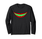 Green Teeth Smile Long Sleeve T-Shirt