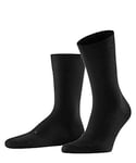 FALKE Men's Stabilizing Wool Everyday M SO Merino Plain 1 Pair Socks, Black (Black 3000), 7-8