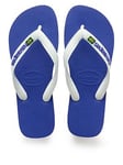 Havaianas Kids Brasil Logo Flip Flop Sandal, Blue, Size 10-11 Younger