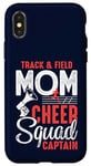 Coque pour iPhone X/XS Track and Field Mom Leading the Cheer Squad