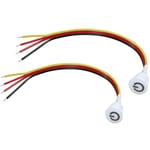 Tlily - 2 PièCes SéRies Interrupteur Tactile Gradateur DC3.7V 5V 12V Continu Capteur pour LumièRe led, rv, Armoire, Armoire et Bande