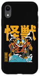 Coque pour iPhone XR Kaiju Moth Anime Manga japonais Monster City rétro