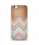 Coque Iphone 7 PLUS Iphone 8 PLUS effet Bois Chevron multicolor Aztec ethnique