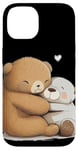 Coque pour iPhone 14 Adorable câlin en peluche pour les amoureux des ours en peluche et des animaux en peluche