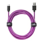 JuicEBitz Phone Charger Cable, USB A to USB C Cable 1m, USB Cable, 480mbps, Fast Charger USB C Compatible with Samsung Galaxy, Google Pixel, iPad, LG, Huawei, Sony Xperia + More, Purple